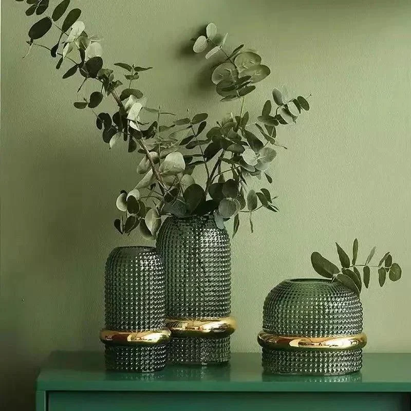 Dark Green Hydroponic Glass Vase -  - #tag1#