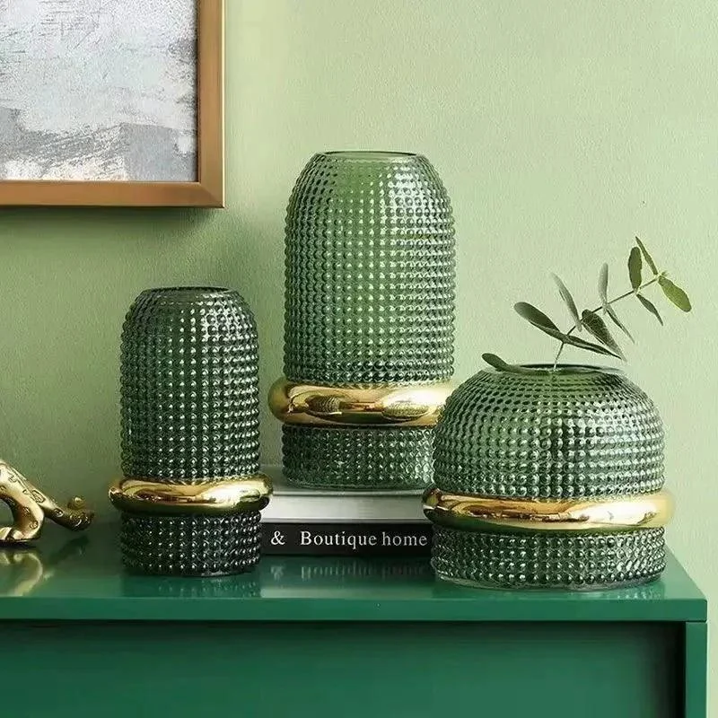 Dark Green Hydroponic Glass Vase -  - #tag1#