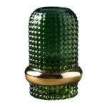 Dark Green Hydroponic Glass Vase tag1