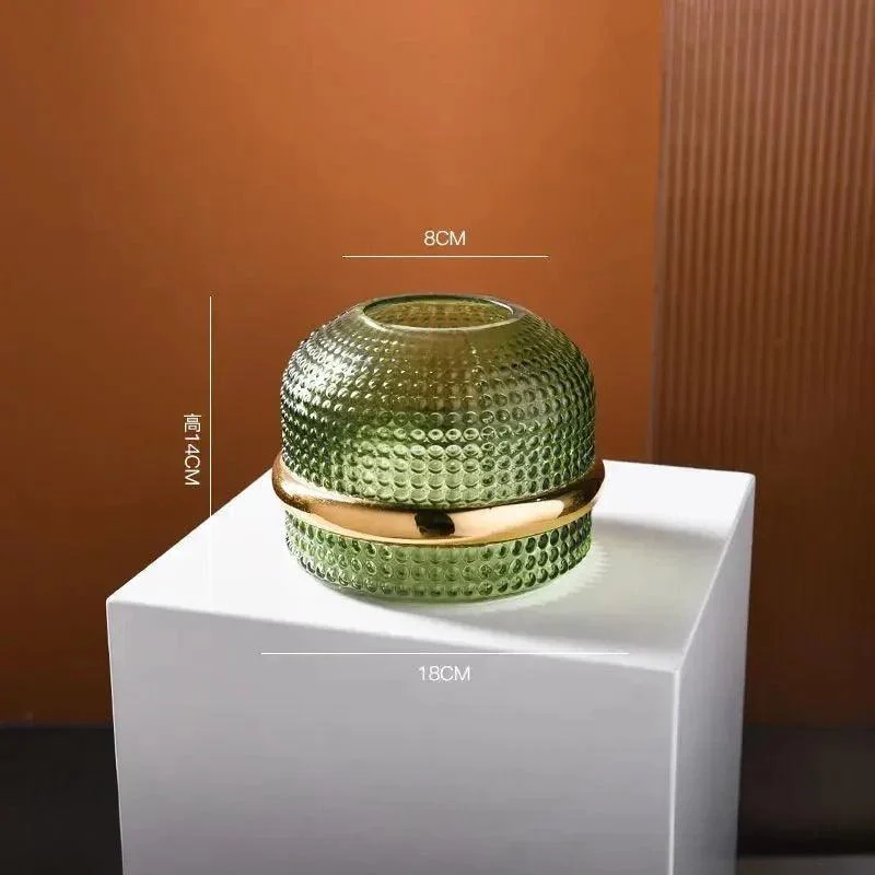 Dark Green Hydroponic Glass Vase -  - #tag1#
