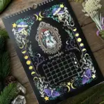 Dark Moon Wall Calendar 2024 Dark Forest Animal Theme tag1