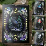 Dark Moon Wall Calendar 2024 Dark Forest Animal Theme tag1