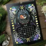 Dark Moon Wall Calendar 2024 Dark Forest Animal Theme tag1