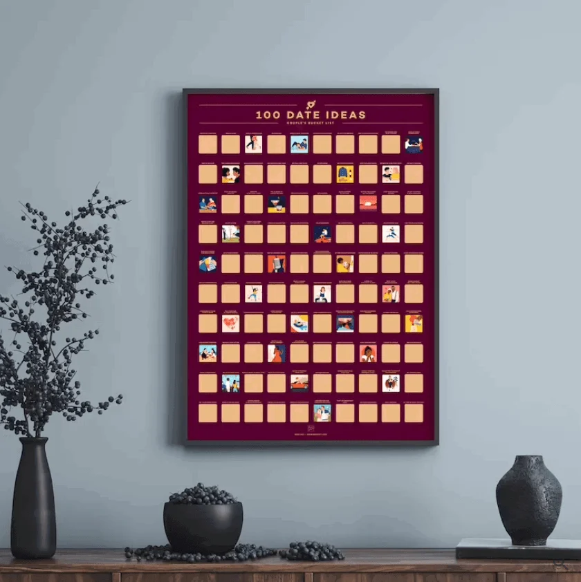 Date Calendar - DateMate - 100 Fun Dates - Couple Planner -  - #tag1#