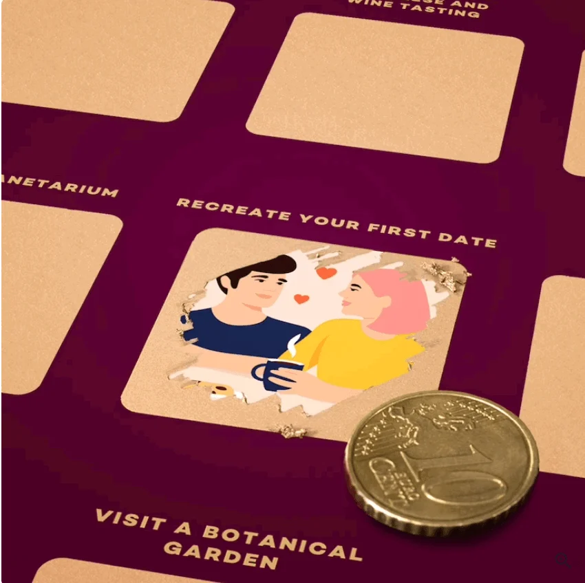 Date Calendar - DateMate - 100 Fun Dates - Couple Planner -  - #tag1#