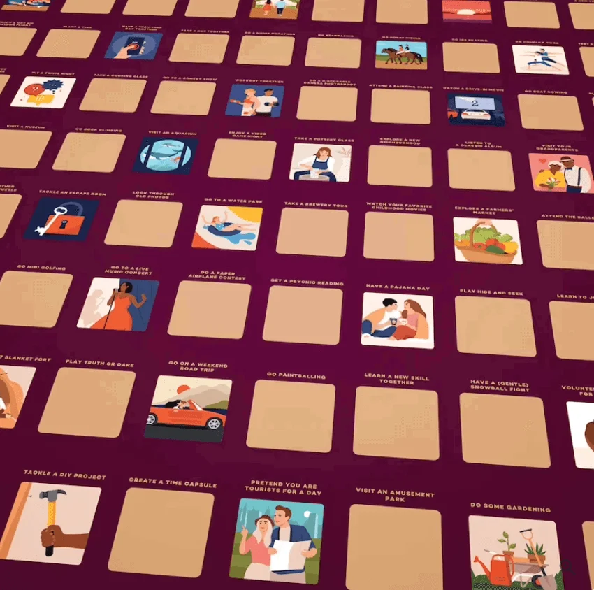 Date Calendar - DateMate - 100 Fun Dates - Couple Planner -  - #tag1#