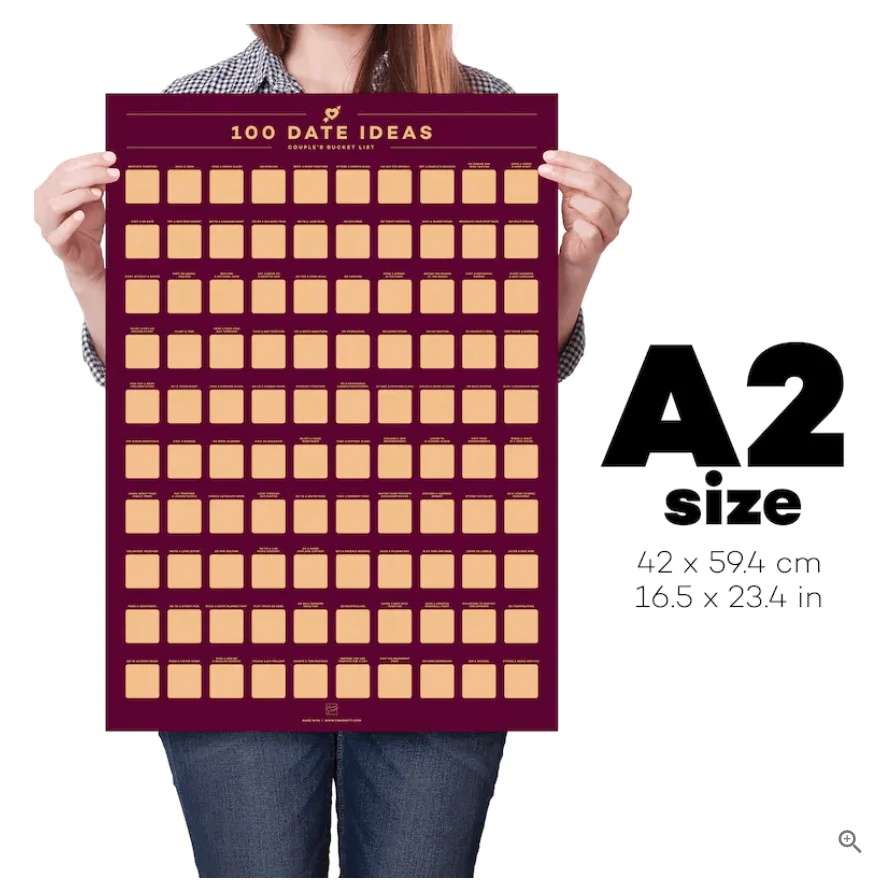 Date Calendar - DateMate - 100 Fun Dates - Couple Planner -  - #tag1#