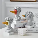 David Figurine with Ice Cream Home Decor Sculpture
