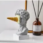 David Figurine with Ice Cream Home Decor Sculpture