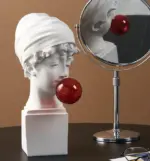 David Greek with Bubble Gum Statue