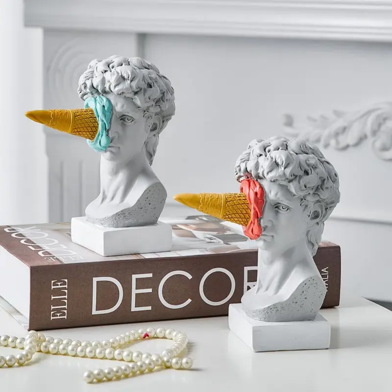 David with Ice Cream Statue tag1