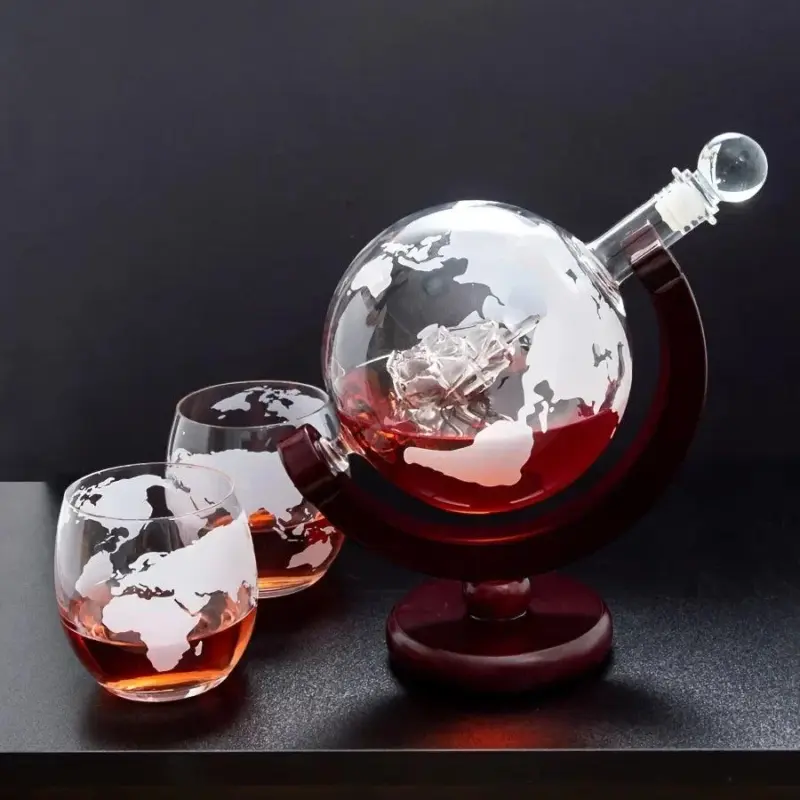Decanter Set Whiskey set Lead free Carafe Spirits set tag1