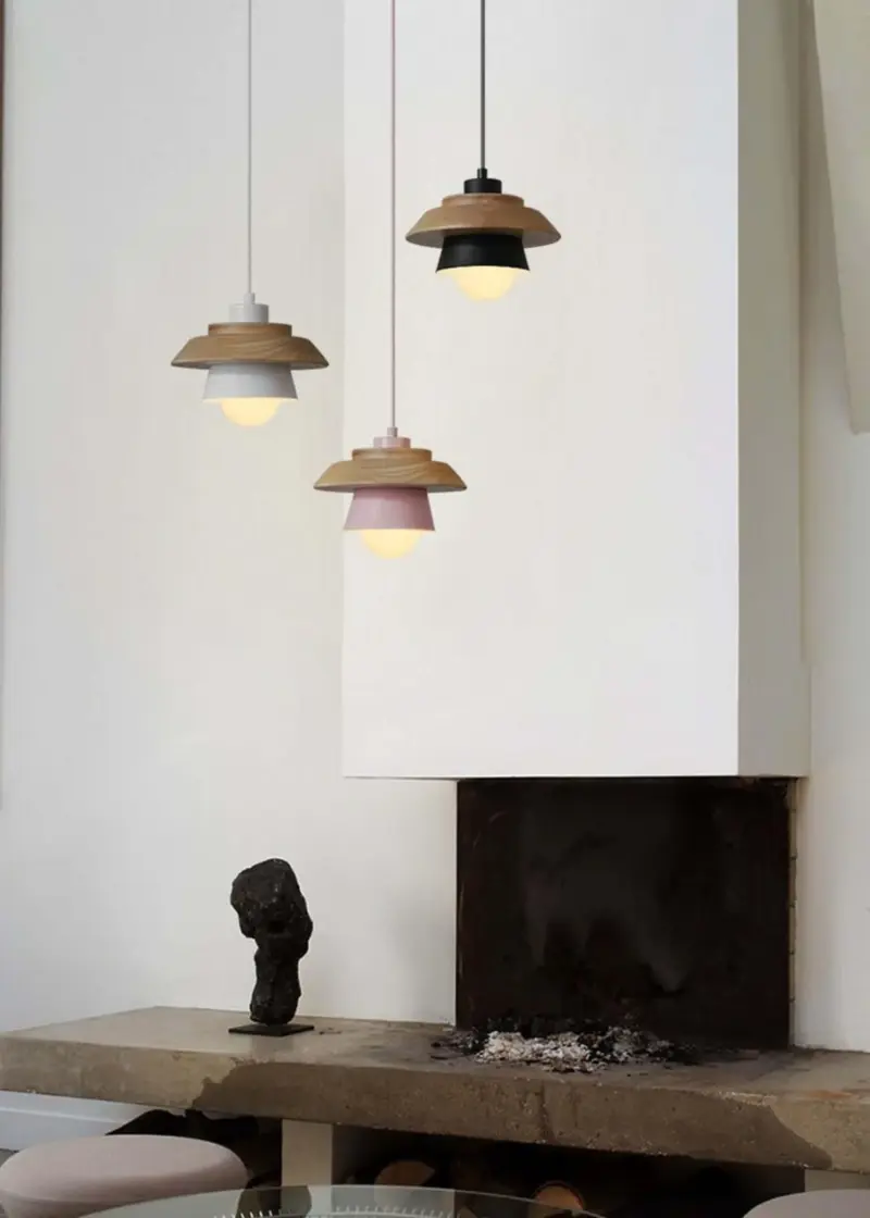 Deckenlampen holz skandinavische designerleuchte natur 20cm 30cm 40cm modern xlumina