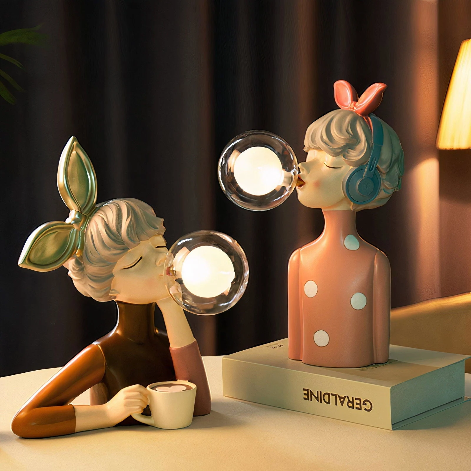 DecoGlam - Artisan Sisters Table Lamp for a Stylish Interior -  - #tag1#