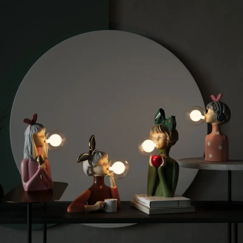 DecoGlam Artisan Sisters Table Lamp for a Stylish Interior tag1
