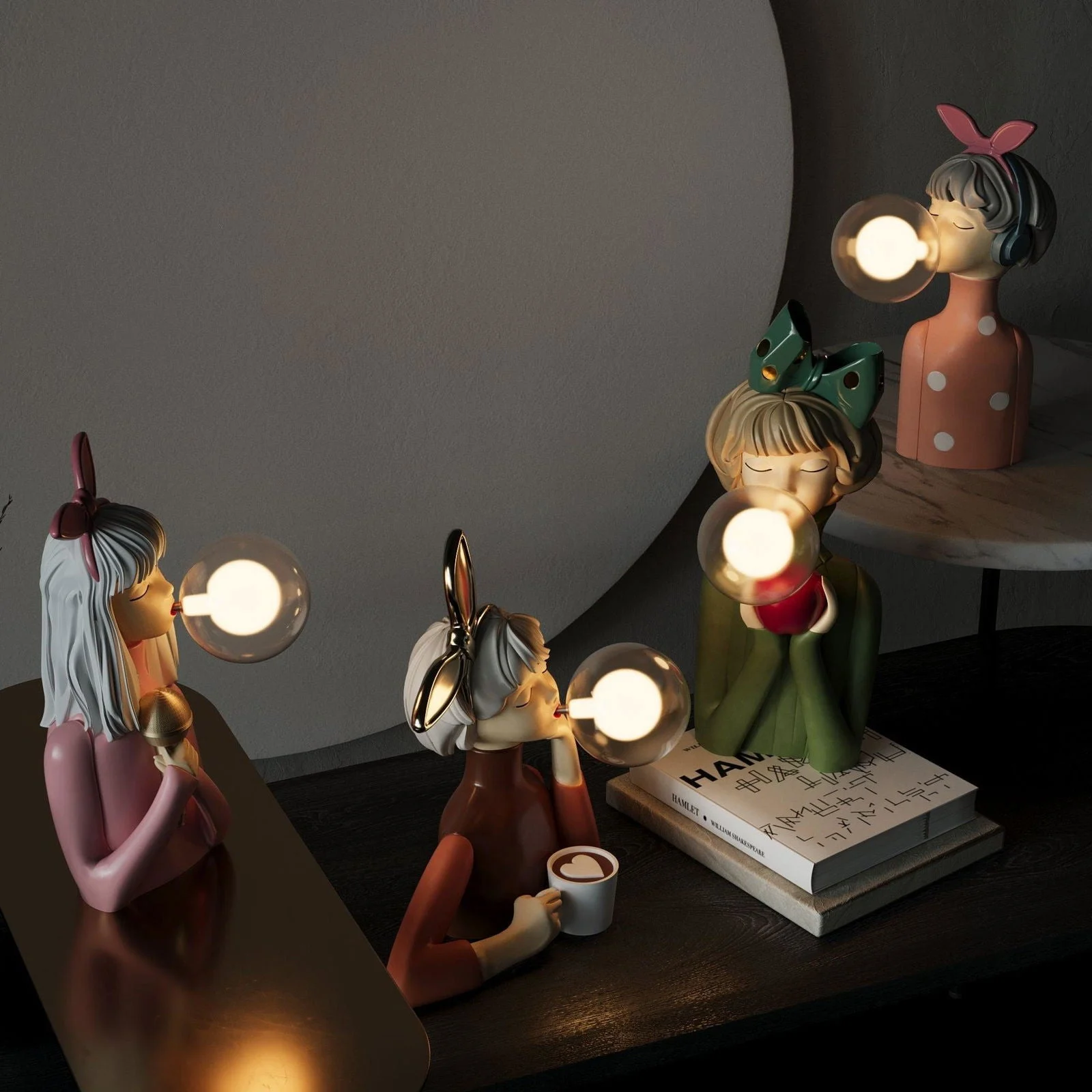 DecoGlam - Artisan Sisters Table Lamp for a Stylish Interior -  - #tag1#