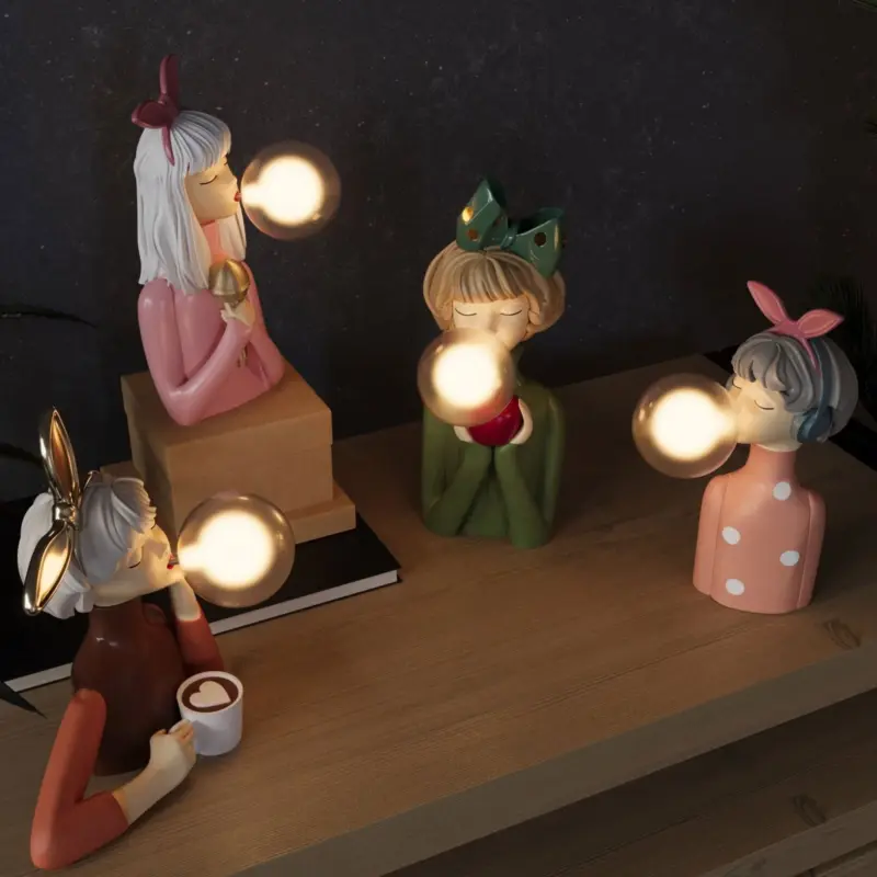 DecoGlam Artisan Sisters Table Lamp for a Stylish Interior tag1