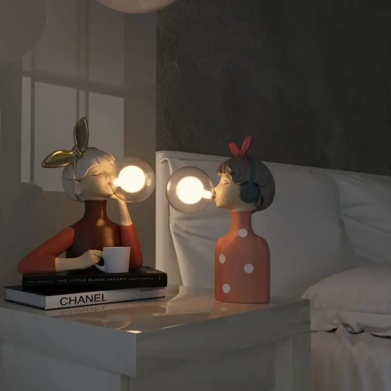 DecoGlam Artisan Sisters Table Lamp for a Stylish Interior tag1