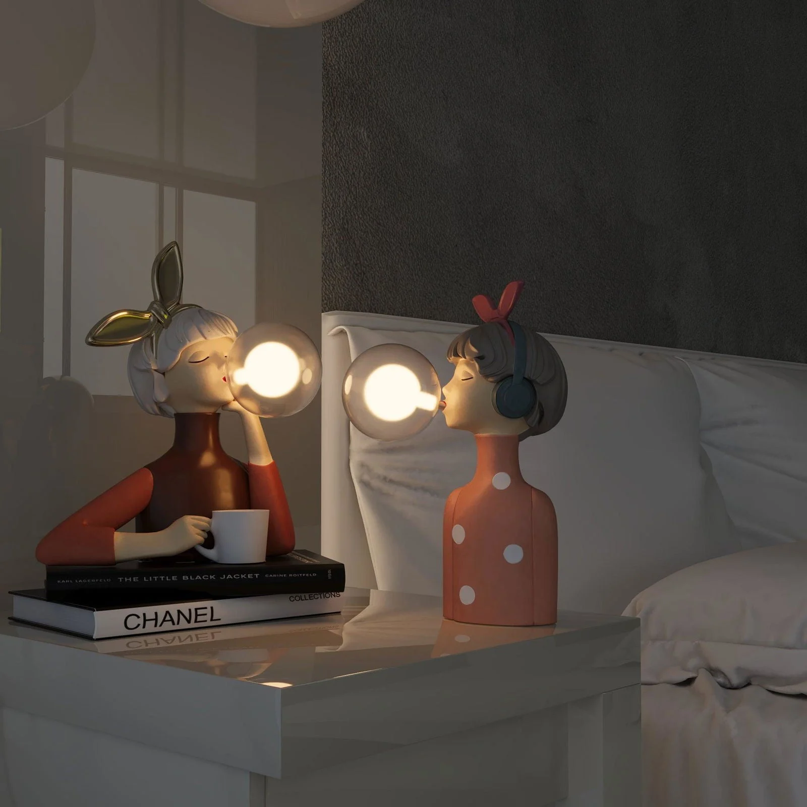DecoGlam - Artisan Sisters Table Lamp for a Stylish Interior -  - #tag1#