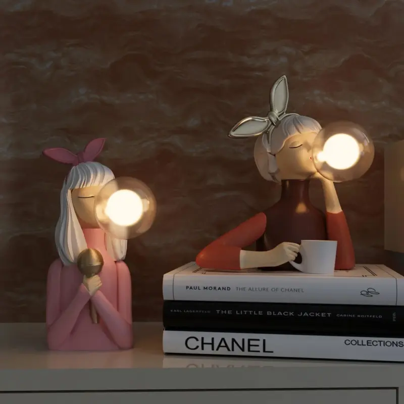 DecoGlam Artisan Sisters Table Lamp for a Stylish Interior tag1