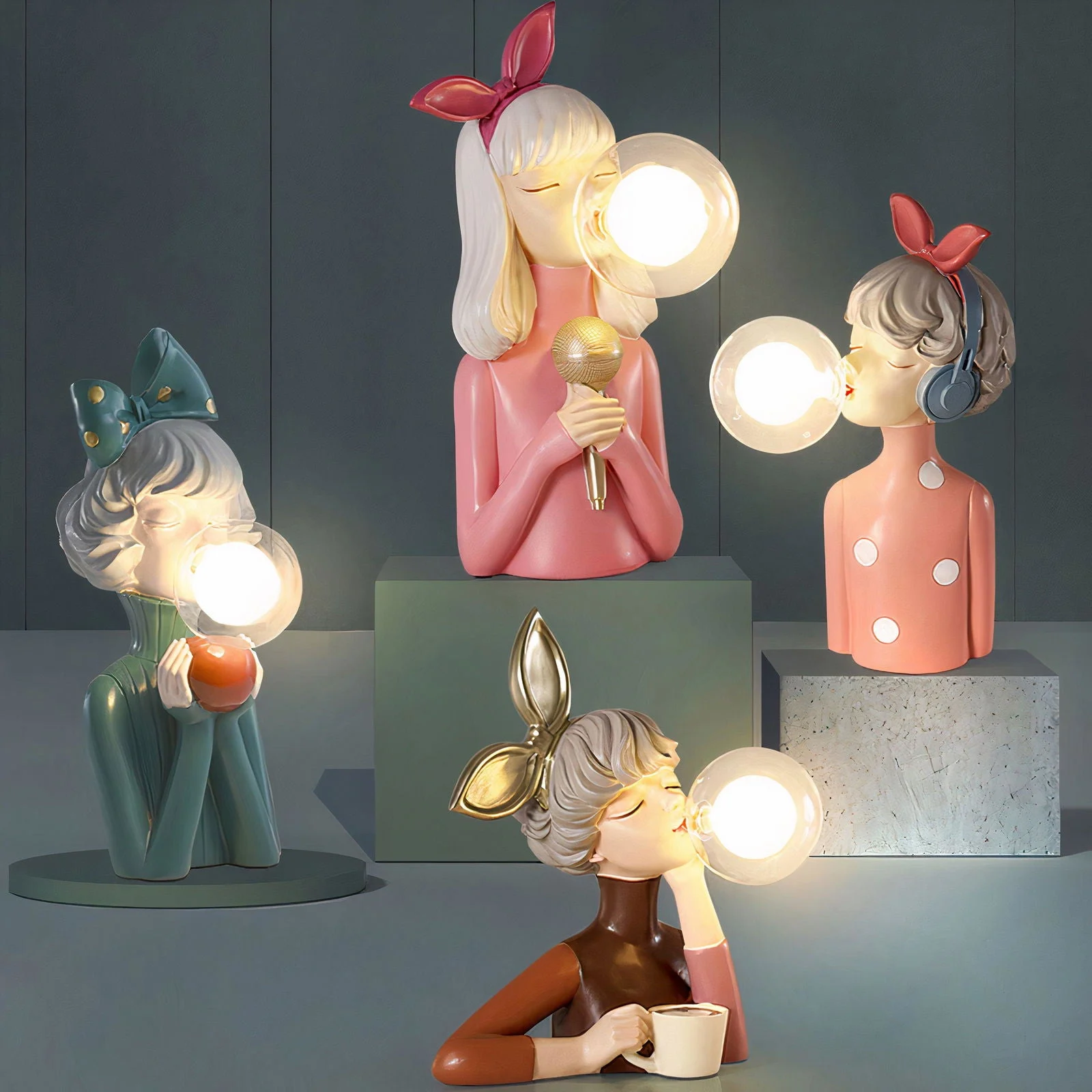 DecoGlam - Artisan Sisters Table Lamp for a Stylish Interior -  - #tag1#