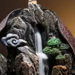 Decor Mountains And Flowing Water Backflow Incense Burner Creative Smoke Waterfall Incense Cones Holder tag1