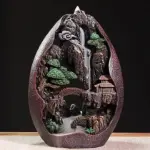 Decor Mountains And Flowing Water Backflow Incense Burner Creative Smoke Waterfall Incense Cones Holder tag1
