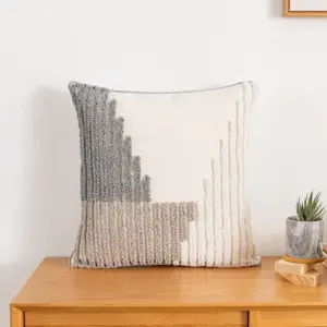Neutral Tuft Pillow Cover