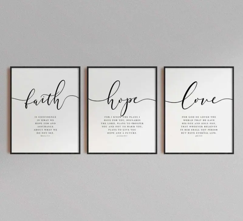 Decorative Bible canvas with watercolor flowers and blessings tag1