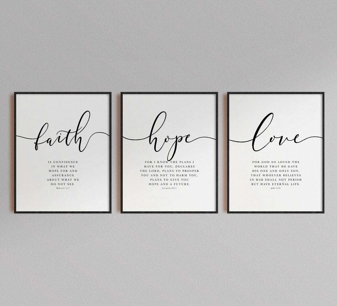 Decorative Bible canvas with watercolor flowers and blessings -  - #tag1#