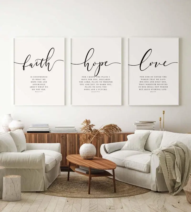 Decorative Bible canvas with watercolor flowers and blessings tag1