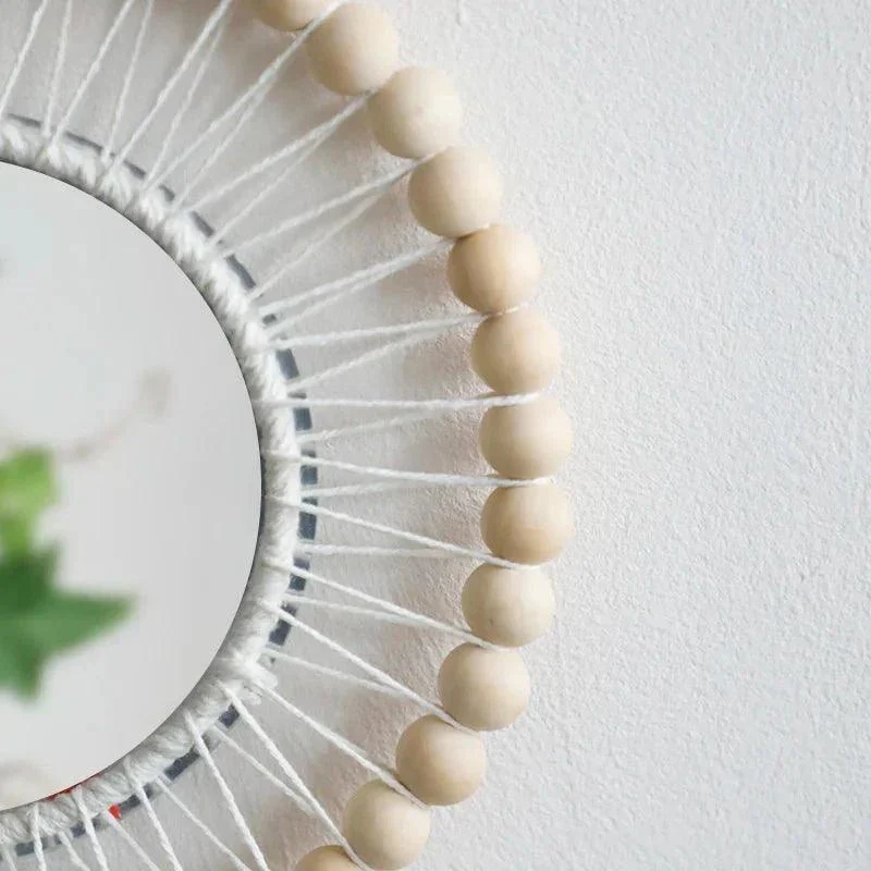 Decorative Boho Style Macrame Wall Mirror -  - #tag1#
