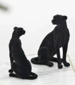 Decorative_Cheetah_Sculpture_Resin_Flocking_Black_-_-_tag1_-4192366 Decorative Cheetah Sculpture Resin Flocking Black tag1
