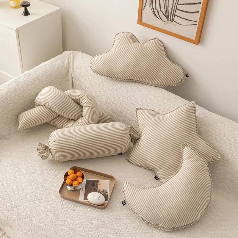 Decorative Cloud, Star, & Moon Shape Pillow -