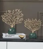 Decorative_Coral_Sculpture_with_Green_Marble_Base_Gold_23cm_-_-_tag1_-4192438 Decorative Coral Sculpture with Green Marble Base Gold 23cm tag1
