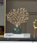 Decorative_Coral_Sculpture_with_Green_Marble_Base_Gold_23cm_-_-_tag1_-4192451 Decorative Coral Sculpture with Green Marble Base Gold 23cm tag1