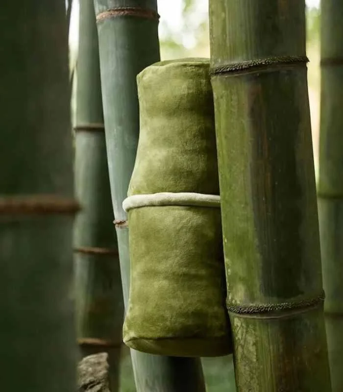 Decorative Cushion Bolster Bamboo Green with Insert 45 cm -  - #tag1#