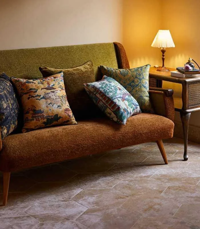 Decorative Cushion Cover Asian-Inspired Chenille Print -  - #tag1#