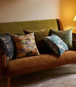 Decorative Cushion Cover Chinoiserie Chenille Cushion Cover Print