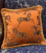 Decorative_Cushion_Cover_Orange_Fringed_Edge_Square_45x45cm_-_-_tag1_-4192611 Decorative Cushion Cover Orange Fringed Edge Square 45x45cm tag1