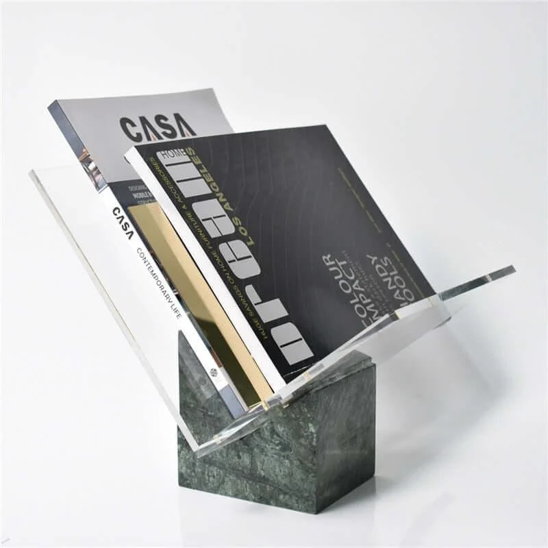 Decorative Desktop Book Stand Marble and Acrylic 2.6 kg -  - #tag1#