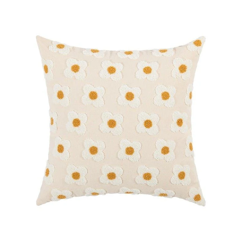 Decorative Embroidered Floral Cushion Cover -  - #tag1#
