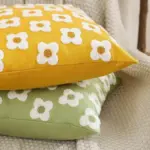 Decorative Embroidered Floral Cushion Cover tag1