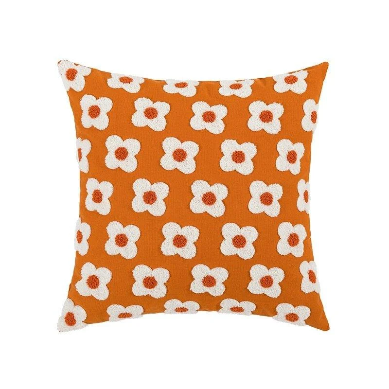 Decorative Embroidered Floral Cushion Cover -  - #tag1#