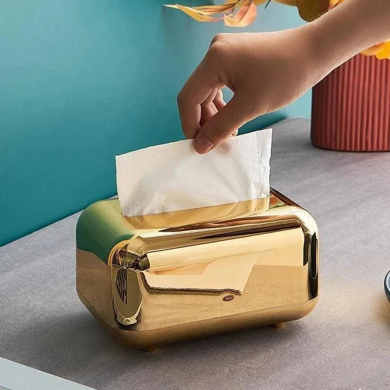 Decorative Golden Tissue Box Holder -  - #tag1#
