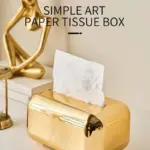 Decorative Golden Tissue Box Holder tag1