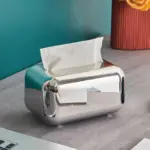 Decorative Golden Tissue Box Holder tag1