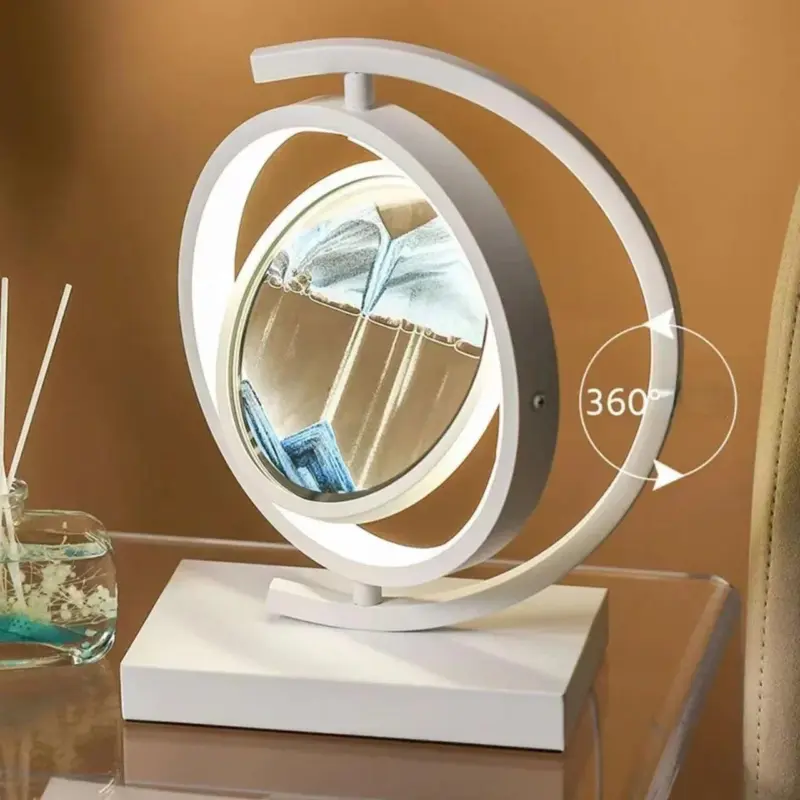 Decorative Hourglass Sand Painting LED Light with Remote Control tag1