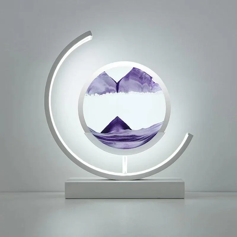 Decorative Hourglass Sand Painting LED Light with Remote Control -  - #tag1#