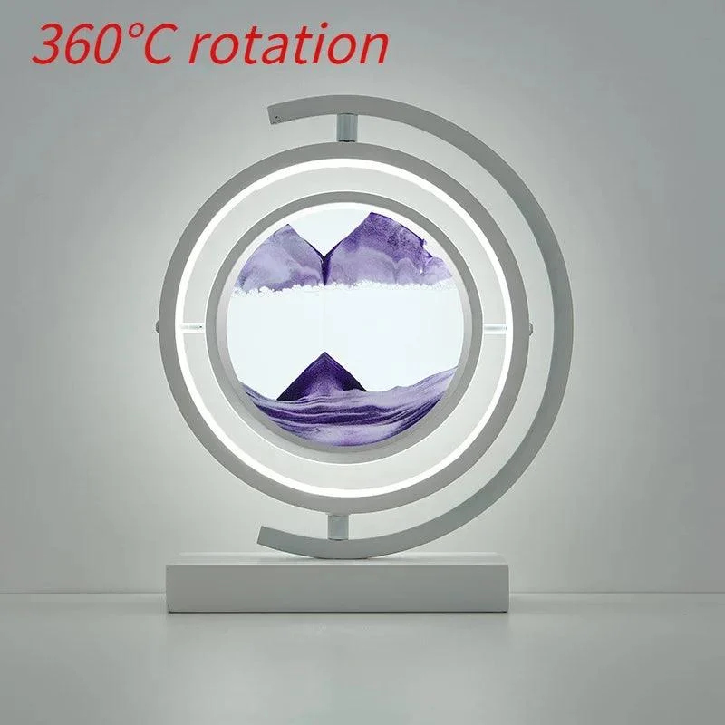 Decorative Hourglass Sand Painting LED Light with Remote Control -  - #tag1#